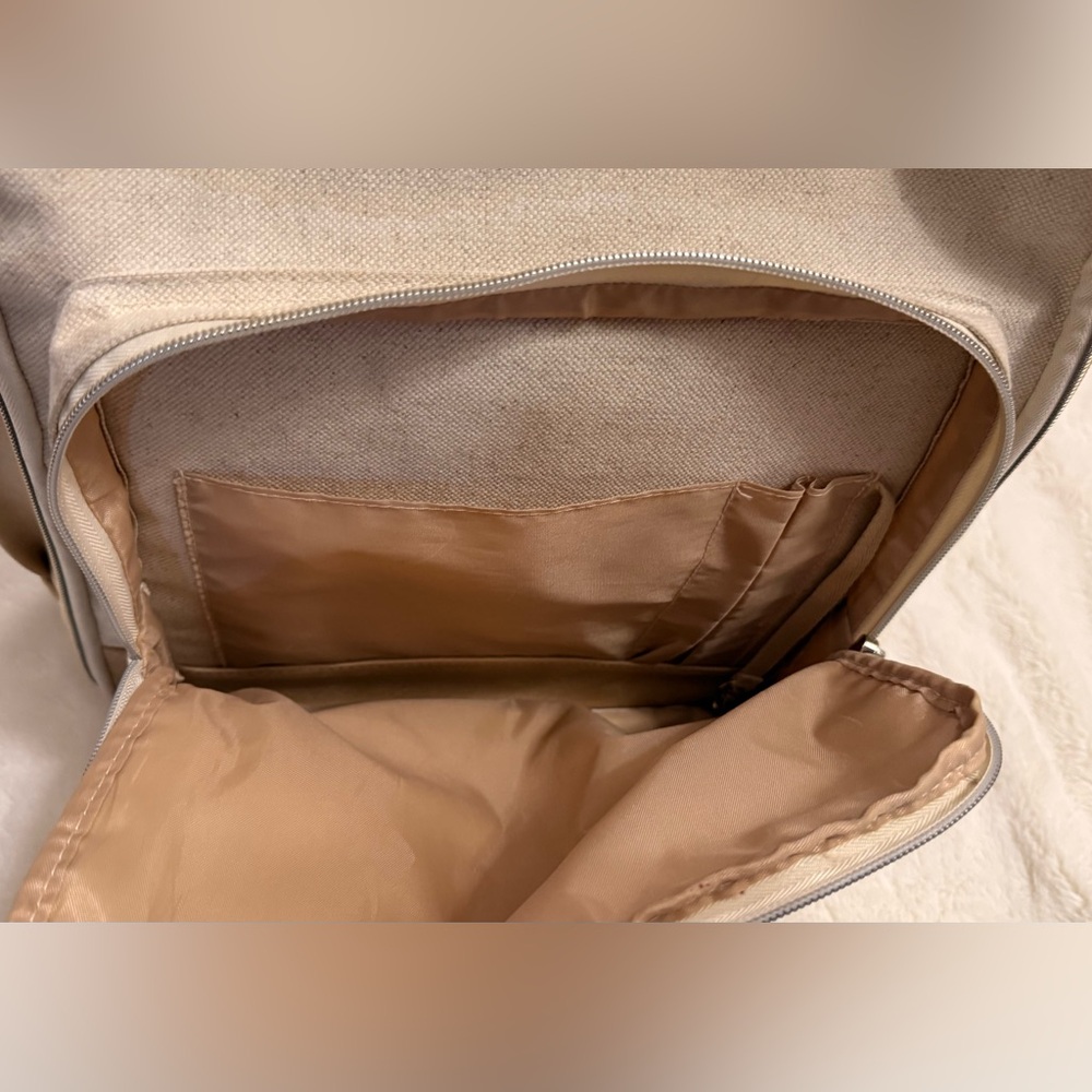 BEIS Travel Backpack in beige - Picture 10 of 12